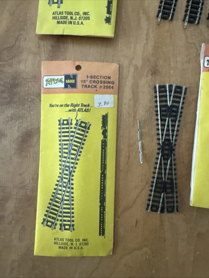 (4) ATLAS "N" SCALE TRACK LOT All Unused But Missing Connectors For Straights - Image 3 of 4