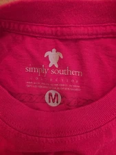 Simply Southern Ladies Holiday Tee/Top Size Medium 100% Cotton