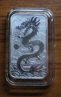 2018 Australian Dragon Bar  1 oz .9999 Fine Silver Bar Perth Mint CAPSULE