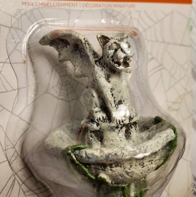 TINY TREASURES Gargoyle Statue Winged Gothic Figure 4.75 in. Resin Halloween NIP