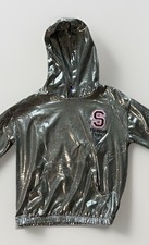 Disney Seabrook High Zombies 2 Silver Shimmer Pullover Hoodie Girls Size M