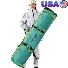 Padded Large Snowboard Bag Adjustable Travel Case W/ Accessories Pockets New