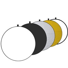 51'' 5 in 1 Photo Collapsible Photography Reflector with Bag - Portable Panel...