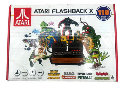 Atari Flashback X 10 AR3060 HD 110 Games 2 Controllers Plug N Play TESTED PH9