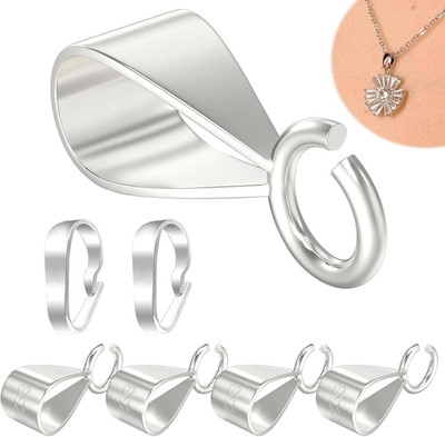 5 Stück Ösen Für Schmuck Anhänger Mit 2 Stück Schnalle 925 Sterling Silber