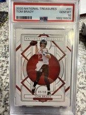 2020 National Treasures Tom Brady /99 PSA 10 #91