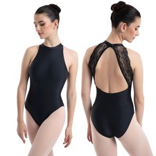 Intermezzo-ladies ballet jersey Escarlata-black