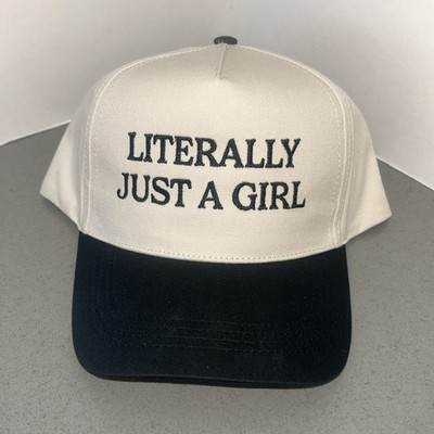 NWT David & Young Women's Cotton  Literally Just A Girl  Baseball Cap
