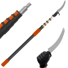 Buyplus 26FT Reach Pole Saws for Tree Trimming, Pole Saw with 5-20FT Telescop...