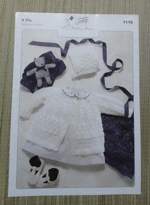 Matinee Set Strickmusterheft Teddy Strickgarne 7115