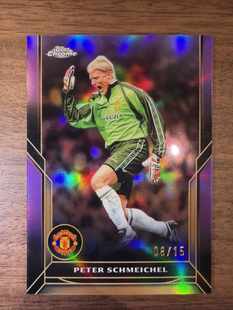Topps Chrome Manchester United Deluxe 24-25 Peter Schmeichel /15 SSP Rare Mint