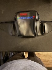Nintendo Nintendo 64 Black Leather Fanny Pack Carry Bag w/ Zipper Closure