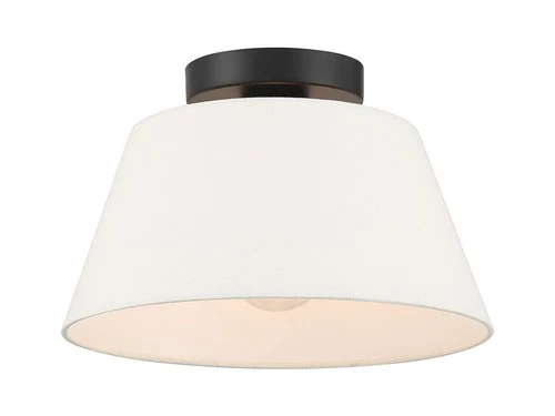 Bellevue SHCF95384 12"W Semi-Flush Ceiling Fixture - Nickel - Picture 9 of 12