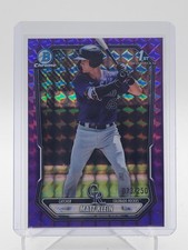 MATT KLEIN 2026 BOWMAN CHROME 1ST PURPLE GEOMETRIC REFRACTOR /250 Q7218 C
