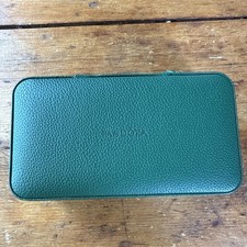 Pandora Green Zip Jewelry Storage Travel Box Leather No Strap Or Leather Charm