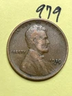 1910-S LINCOLN WHEAT CENT, low mintage date, "Fine" condition #979