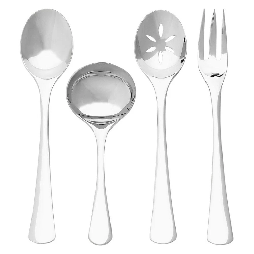 International Mariko 4-Piece Stainless Steel Hostess Serving Set