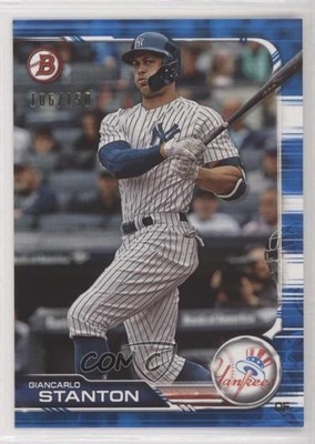 2019 Bowman Blue 106/150 Giancarlo Stanton #43 wo6