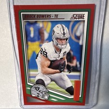 2025 Panini Score Base Set Brock Bowers Las Vegas Raiders Football Card #36