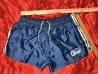 🔥RARE Aussie Bum SATIN Skully Shorts GLANZ Navy Retro SOCCER GLANZ Lg D7 SILKY — photo 7