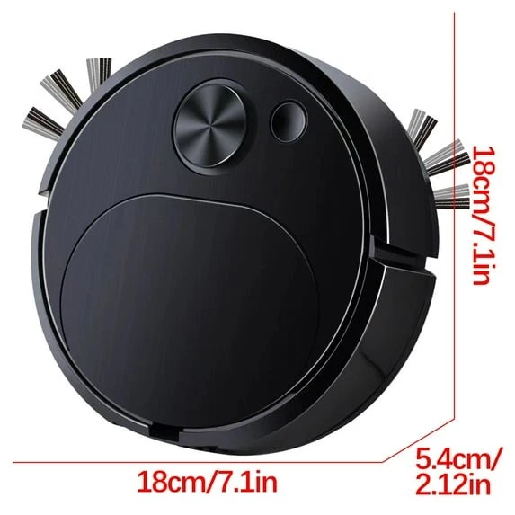 Smart Robotic Vacuum Cleaner 3-in-1 USB Rechargeable Sweeping Mopping 1500Pa - Image 2 of 4