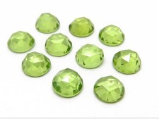 AAA Peridot 5mm Round Rose Cut Wholesale For Making Jewelry