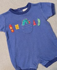 Vintage Carter's Eric Carle The Hungry Caterpillar 0-3 Month Infant Romper Rare