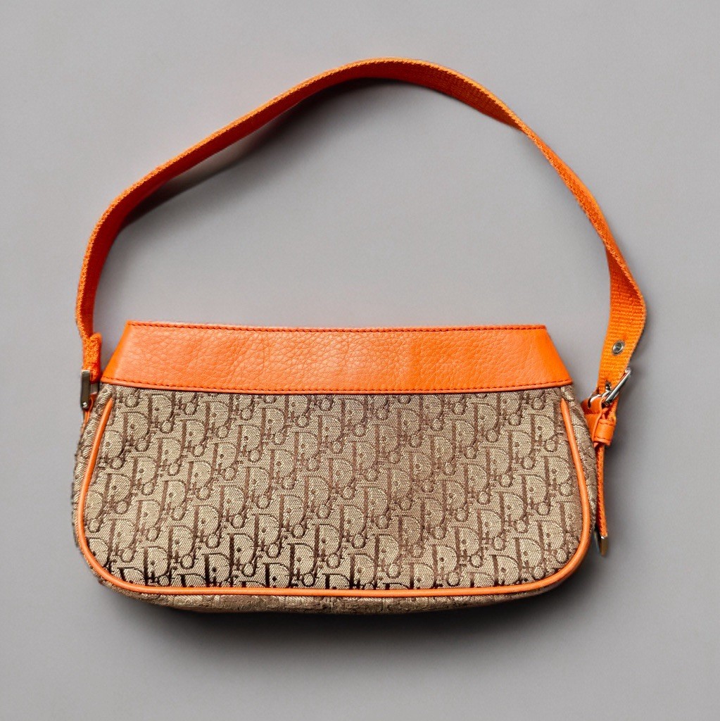 Christian Dior Orange Monogram Street Chic Y2K Mi… - image 2