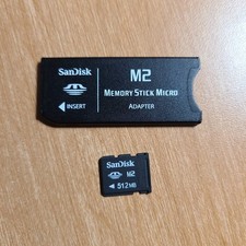SanDisk M2 512MB Memory Card with Adapter