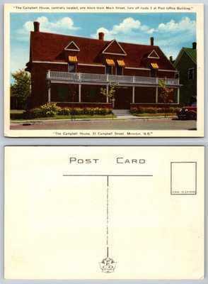 #ad The Campbell House Moncton Canada Postcard $3.99