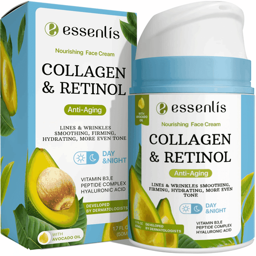 Face Moisturizer Collagen Cream Anti Aging Face Cream with Retinol Hyaluronic