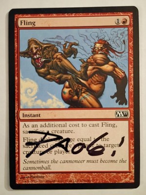 Magic The Gathering - 1x Signed Fling (mtg) M11 - 3 avail