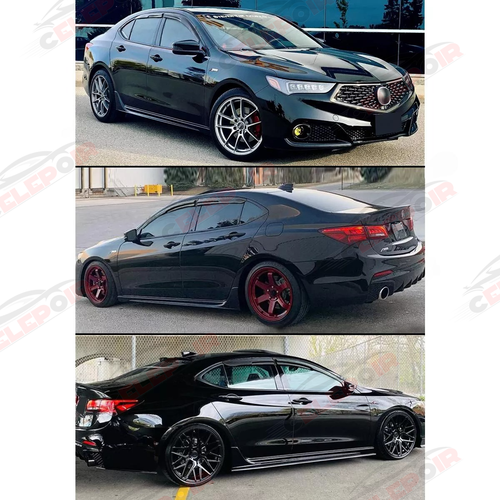 Fit 2015-2020 Acura TLX Sedan JDM Mugen Style Window Visor Rain Guards Deflector - Picture 2 of 17