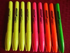 Bazic Fluorescent * Highlighters ** 9 pcs. ** FREE Shipping