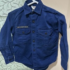 Cub Scout Boy Scouts BSA UNIFORM SHIRT Youth Small Long Sleeve Z9
