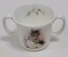 Royal Albert Beatrix Potter 1986 Hunca Munca Mouse Two Handled Mug. Bone China