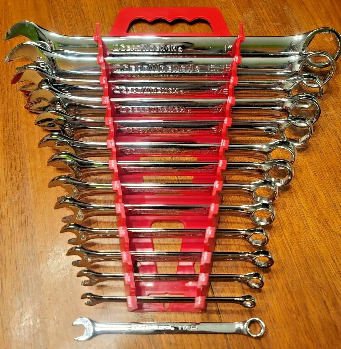 GearWrench 14pc SAE 6pt Combo Wrench Set 1 4 to 1