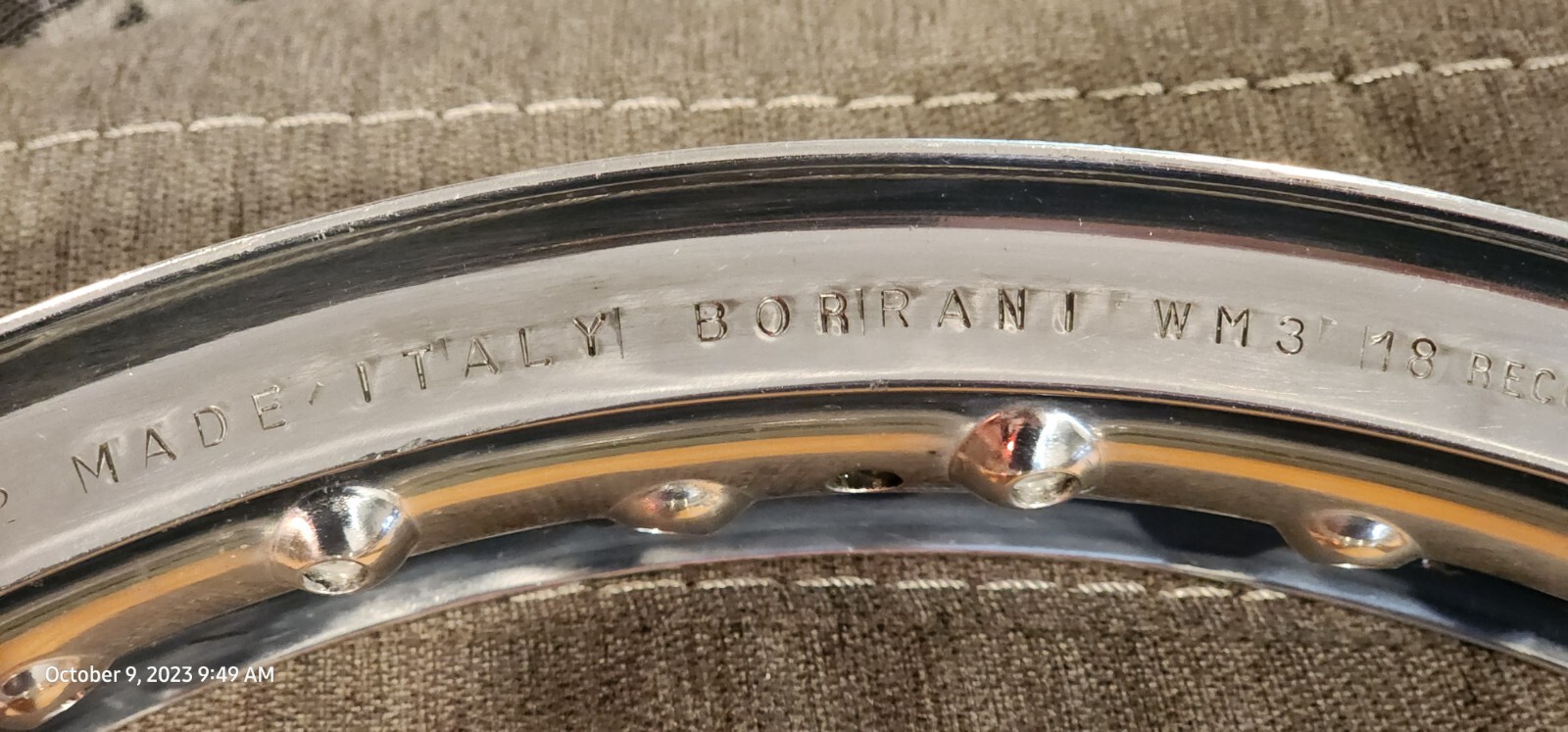 Borrani 18 Inch Original Alloy Motorcycle Wheel eBay