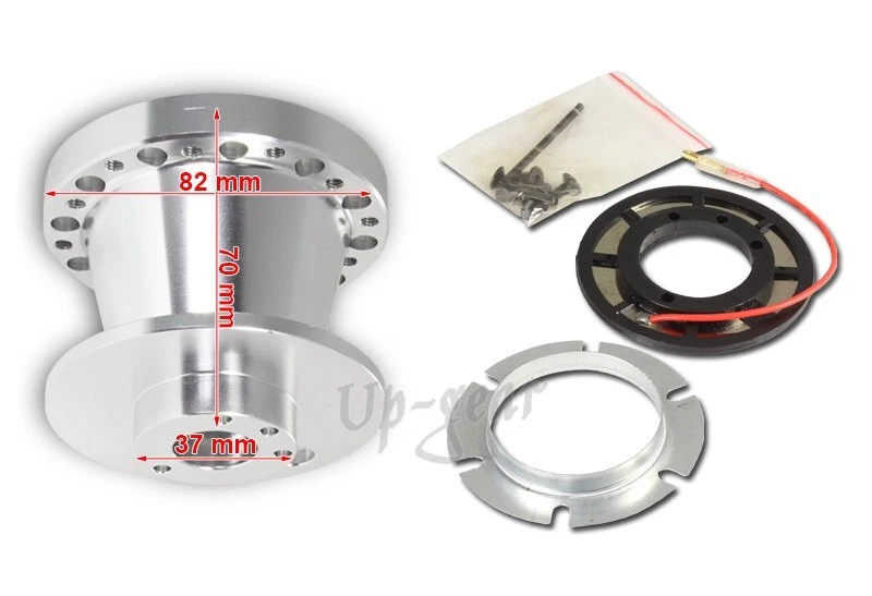Kit adaptador HUB de 6 orificios para volante de aluminio plateado Honda S2000 2000-2006 Foto 2 de 3