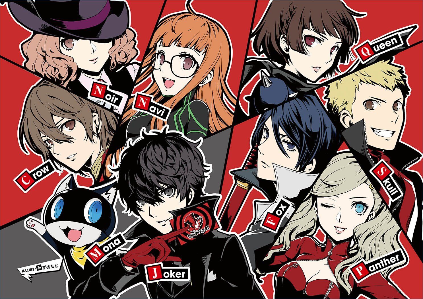 Persona 5 Character Anthology (Illust & Comic Book) Used Japanese game P5  ATLUS