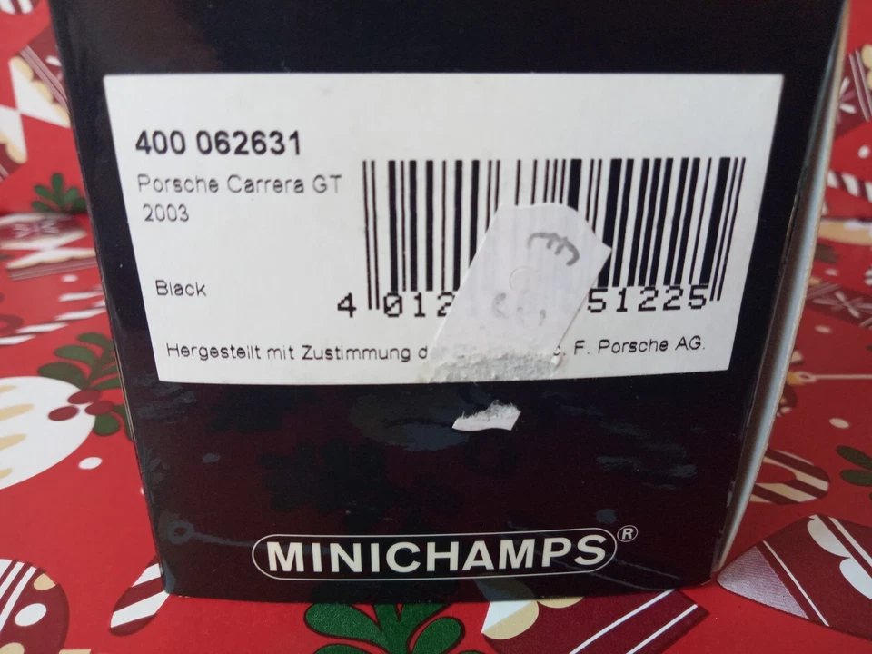 PORSCHE CARRERA GT 2003 Noir intérieur bordeaux 1/43 MINICHAMPS - Photo 3/3
