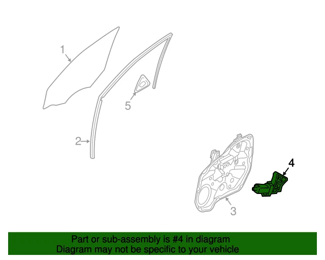 ✅GENUINE✅ Window Motor FRONT LEFT DRIVER for 2011-2015 Kia Sorento 824502P010 - Imagem 4 de 4