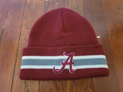 Vintage Red and White BAMA Knit Beanie ALABAMA CRIMSON TIDE NCAA NEW ERA RED & WHITE KNIT BEANIE  main image 4