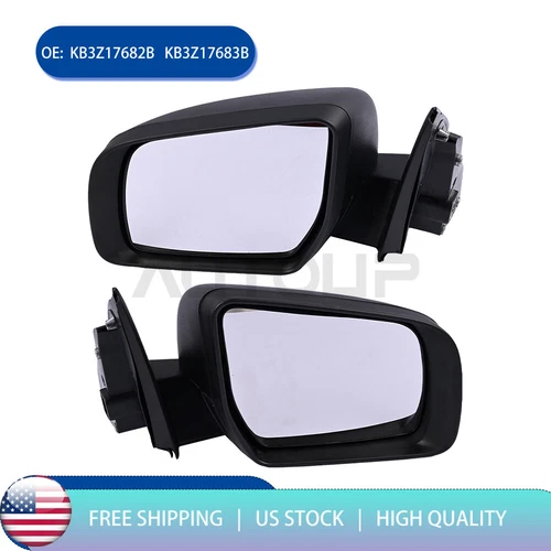 Flat Mirror Set For 2019-2023 Ford Ranger Driver & Passenger Side KB3Z17682B