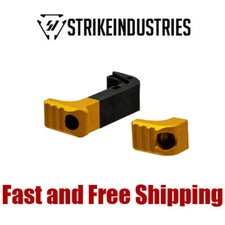 Strike Industries Aluminum Extended Mag Release for Gen4/5 Glock 17,19,22 Gold