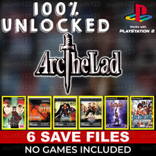 Arc The Lad 1 2 3 Twilight Darkness PSX PS1 PS2 Memory Card Unlocked All Items
