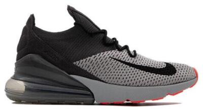 Nike Air Max 270 Flyknit Mens Grey Black Orange AO1023-004 Running Shoes Size 8 Shoes Nike AIR MAX 270 FLYKNIT - Top4Running.com main image 4