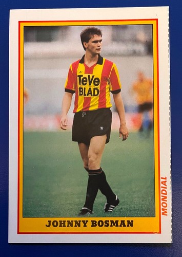 JAN CEULEMANS (BELGIQUE), RARE 1988 FOOTBALL ROOKIE CARD MONDIAL (JT29