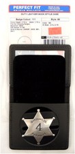 Perfect Fit Police Badge Holder with ID Card Holder