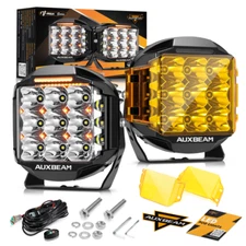 AUXBEAM 7" LED Work Light Driving Fog Pod Lights for ATV UTV Can Am X3 Polaris